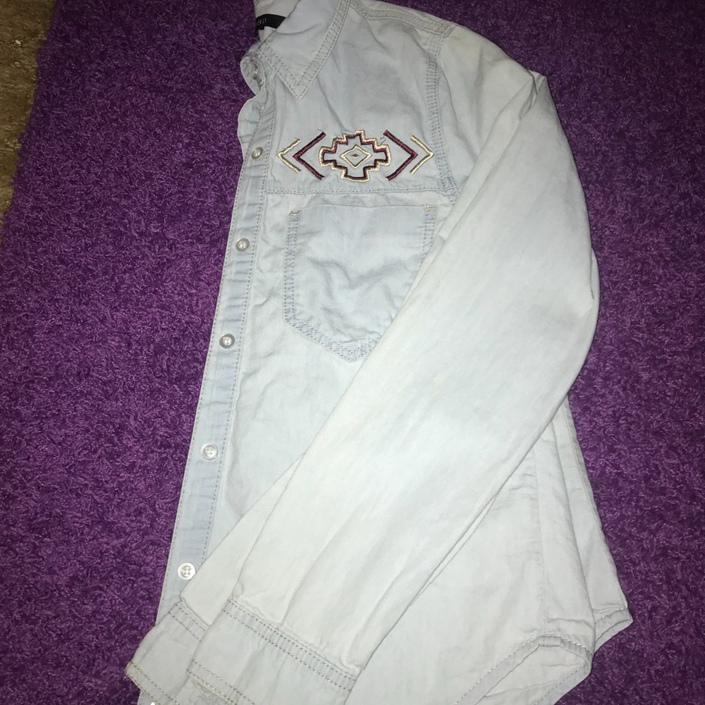 Forever 21 - Tribal Jean Jacket